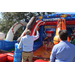  Man playing a basketball game at Back to School Event in Jordan Park 2025. 