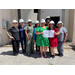  Eight SPHA team members wearing hardhats. 