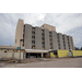  Future resident entrance of The Edward White Campus, with walls under construction. 