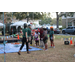  Pathfinder Outdoor Education team members at the Very Merry Holiday Party in Jordan Park. 