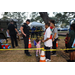  St. Petersburg Police officer and a family at the Very Merry Holiday Party in Jordan Park. 