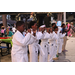  Group of young martial arts students at the Very Merry Holiday Party in Jordan Park. 
