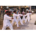  Martial arts youth making a fist at the Very Merry Holiday Party in Jordan Park. 