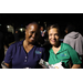  Two SPHA team members at the Very Merry Holiday Party in Jordan Park. 