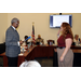  Christina Luciana with her hand raised being sworn in as a St. Petersburg Housing Authority (SPHA) Board of Commissioner on February 26, 2026. 