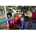  Youth with balloon creations at the Spring Family Picnic event in Jordan Park on March 10, 2026. 