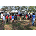  Youth participating in a tug of war game. 
