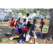  Youth that won the tug of war game collecting prizes at the Spring Family Picnic event in Jordan Park on March 10, 2026. 