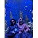  Two students on a field trip at The Florida Aquarium in Tampa. 